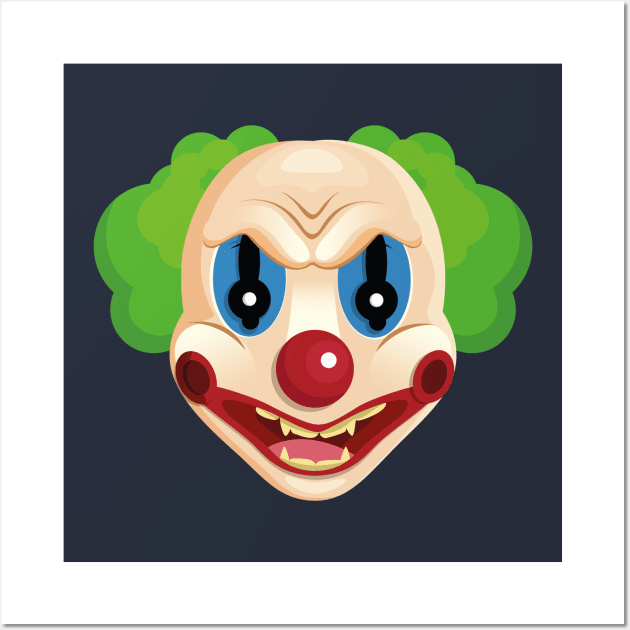 Scary Clown Wall Art by Mako Design 